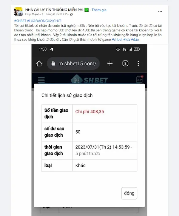 Shbet Lừa Đảo Người Chơi Không? Sự Thật Về Tin Đồn Lừa Đảo 3 Shbet lừa đảo khóa tài khoản có tiền cược